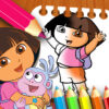 dora the explorer the coloring book