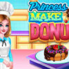 princess make donut cooking